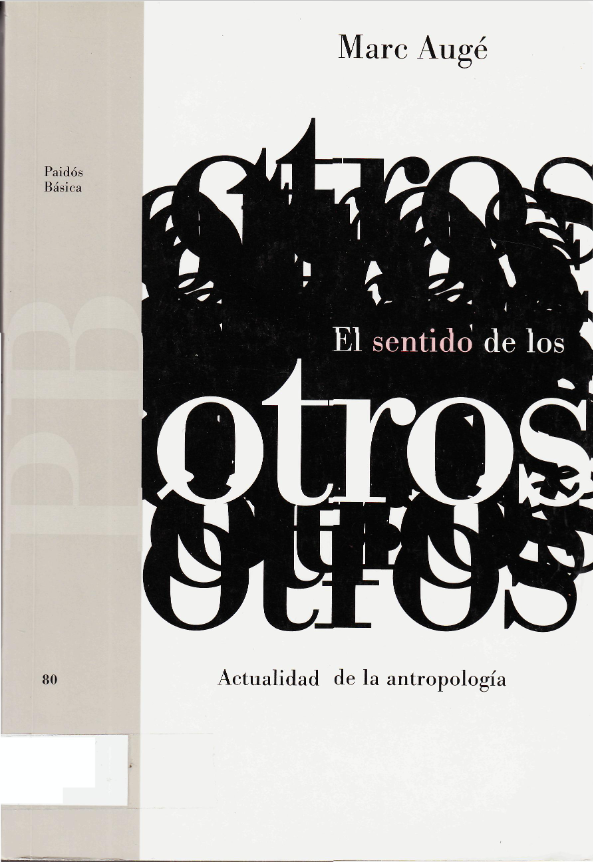 Book cover of El Sentido De Los Otros by Marc Auge Book cover of El Sentido De Los Otros by Marc Auge
